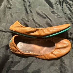 Tieks Brown Leather Ballet Flats with Flexible Design
